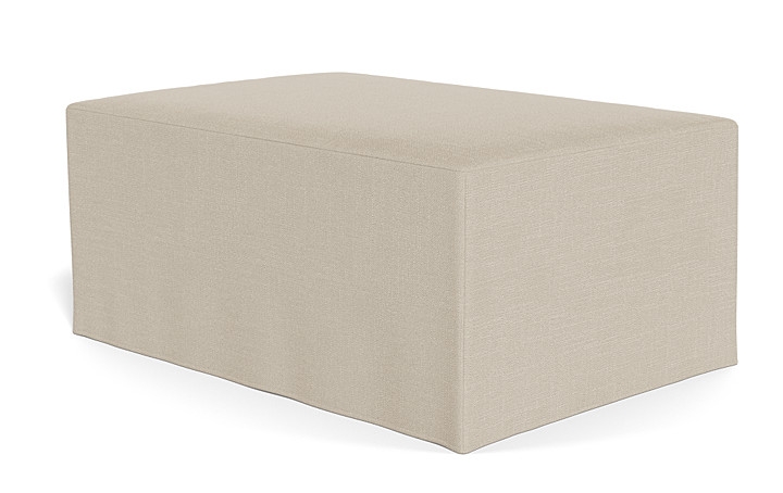 Dixon Slipcovered Rectangle Ottoman - Image 4