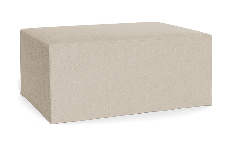 Dixon Slipcovered Rectangle Ottoman - Image 3