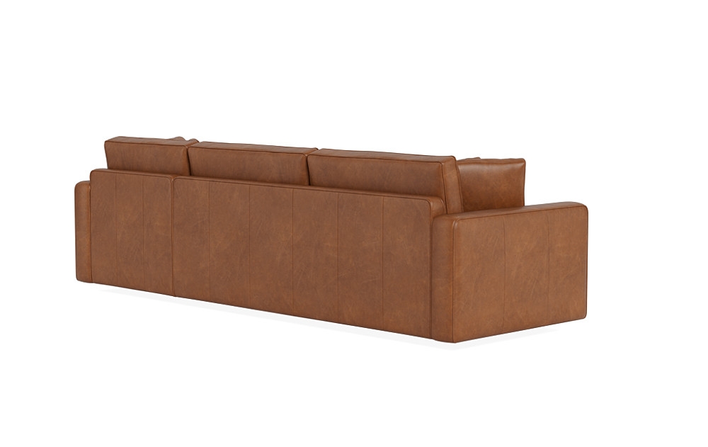 James Leather 3-Seat Right Chaise Sectional with Storage - Image 2
