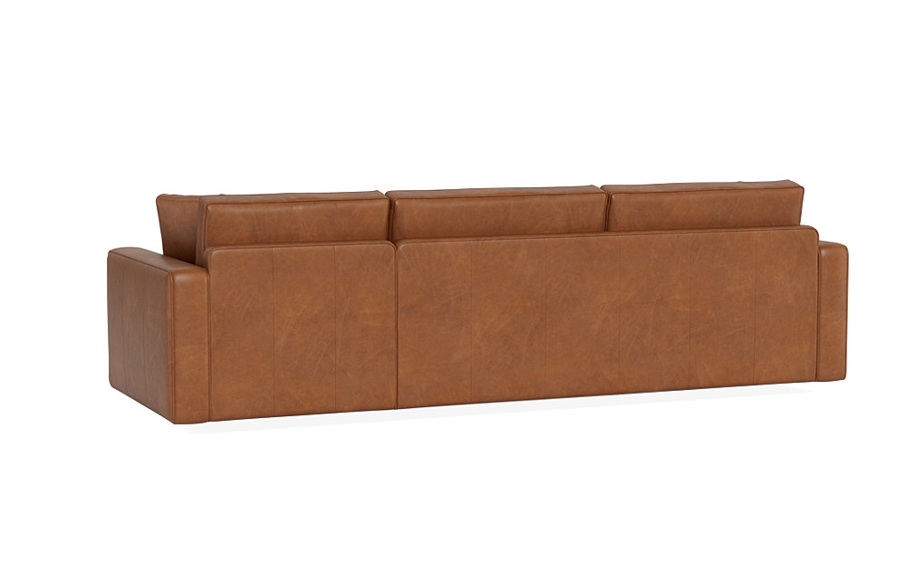 James Leather 3-Seat Right Chaise Sectional with Storage - Image 3