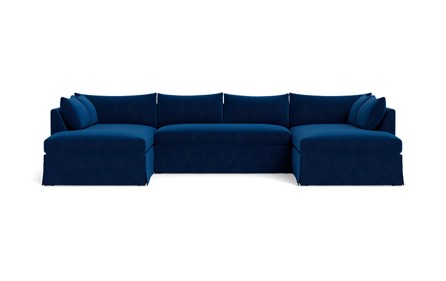 Sloan Slipcovered 3-Piece U-Bumper Sectional - Image 0