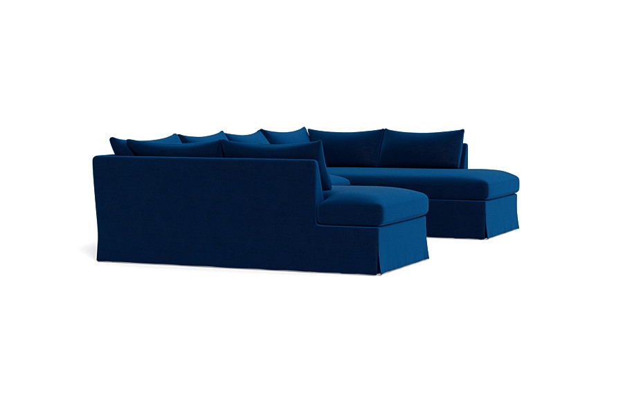 Sloan Slipcovered 3-Piece U-Bumper Sectional - Image 4
