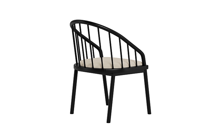 Alten Wood Framed Upholstered Seat Chair - Image 1