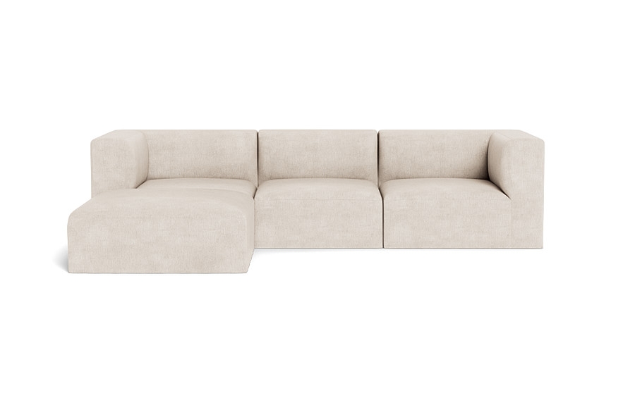 Simon Slipcovered Modular 3-Seat Chaise Sectional - Image 0