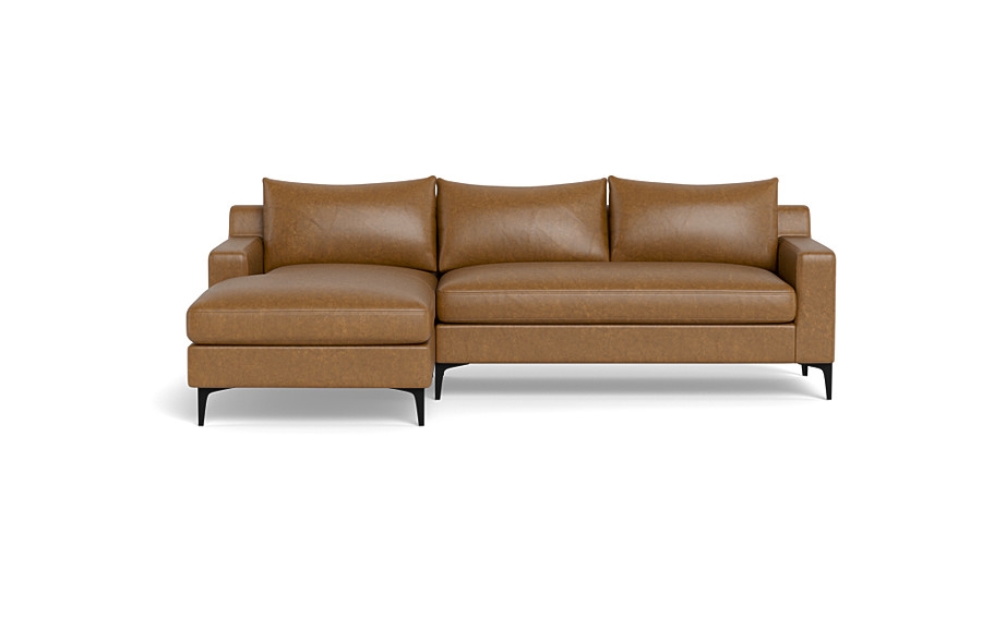 Sloan Leather  Chaise Sectional - Image 0