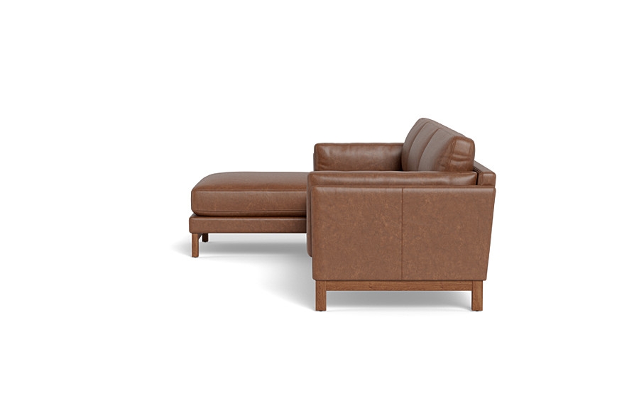 Gaby Leather 3-Seat  Chaise Sectional - Image 1