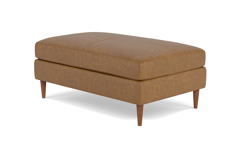 Sloan Leather Ottoman - Image 4
