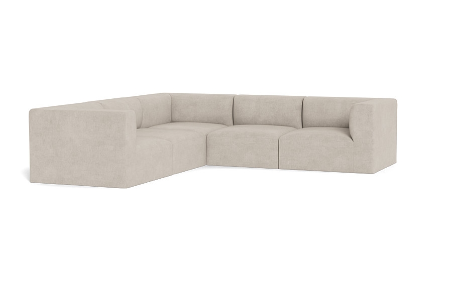 Simon Slipcovered Modular 4-Seat Corner Sectional - Image 1