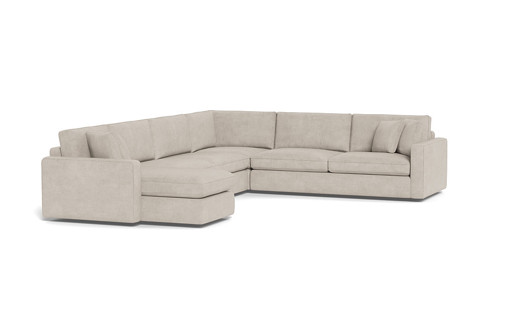 James 4-Piece 5-Seat Corner Chaise Sectional Left with Storage - Image 4