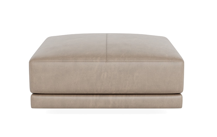 Lukas Leather Square Ottoman  - Image 0