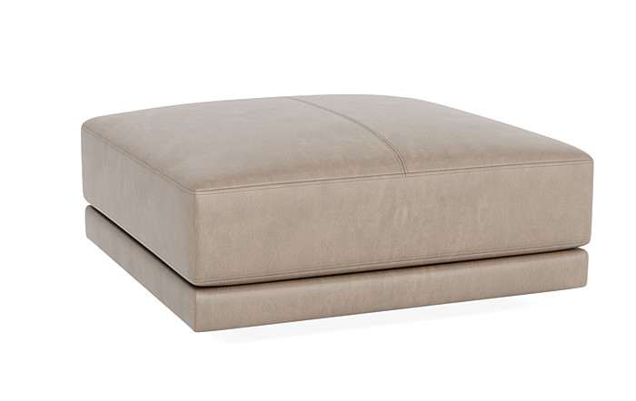 Lukas Leather Square Ottoman  - Image 4