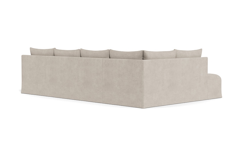 Dixon Slipcovered 4-Seat Left Bumper Sectional - Image 4