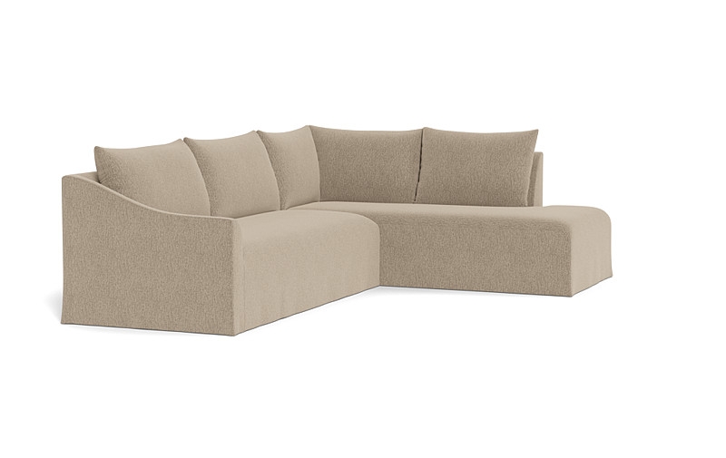 Dixon Slipcovered 3-Seat Right Bumper Sectional - Image 3