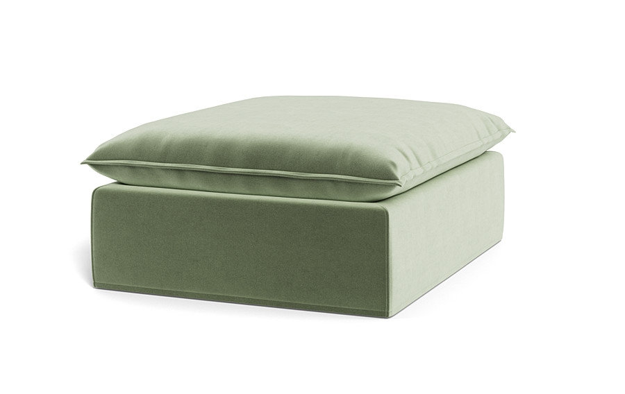 Josie Slipcovered Rectangular Ottoman - Image 1