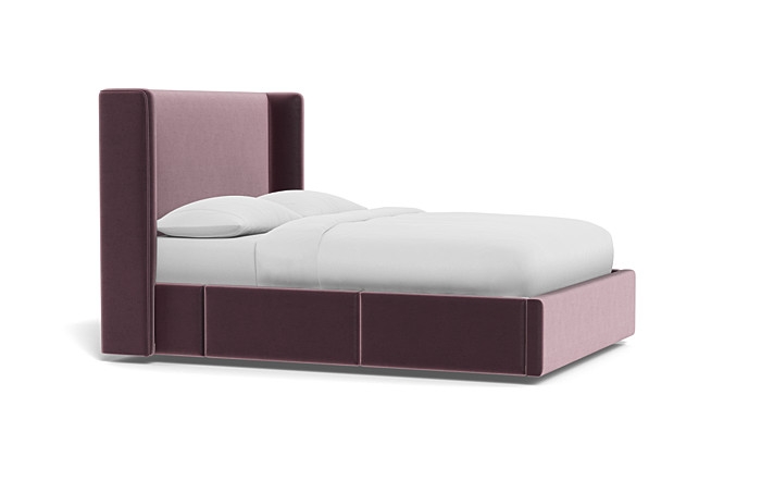 Graham Upholstered Bed with Storage Option - Image 1