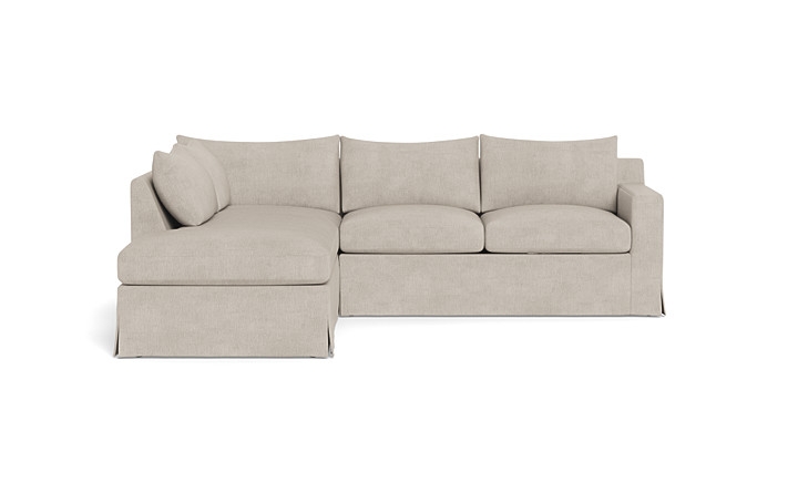 Sloan Slipcovered 3-Seat  Bumper Sectional - Image 0