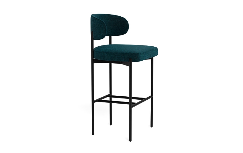 Hollis Metal Framed Upholstered Bar Stool - Image 2