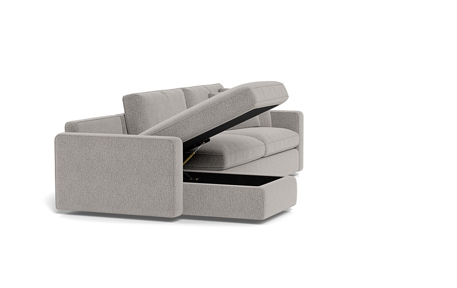 James 3-Seat Left Chaise Sectional with Storage - Image 2