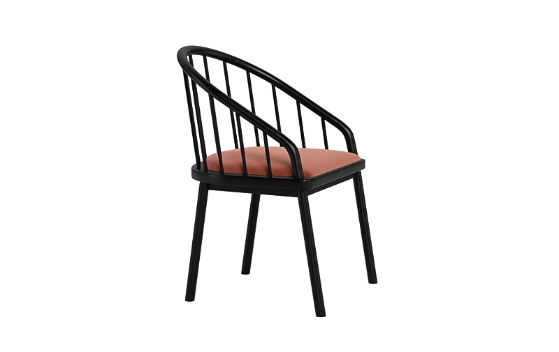 Alten Wood Framed Upholstered Seat Chair - Image 2