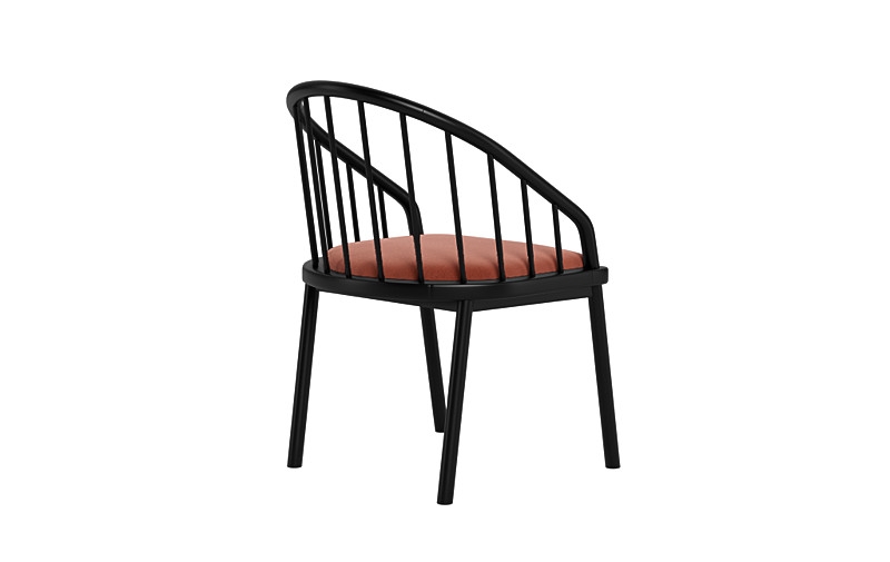 Alten Wood Framed Upholstered Seat Chair - Image 3
