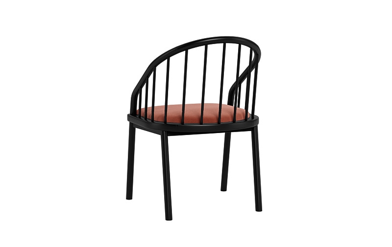 Alten Wood Framed Upholstered Seat Chair - Image 4