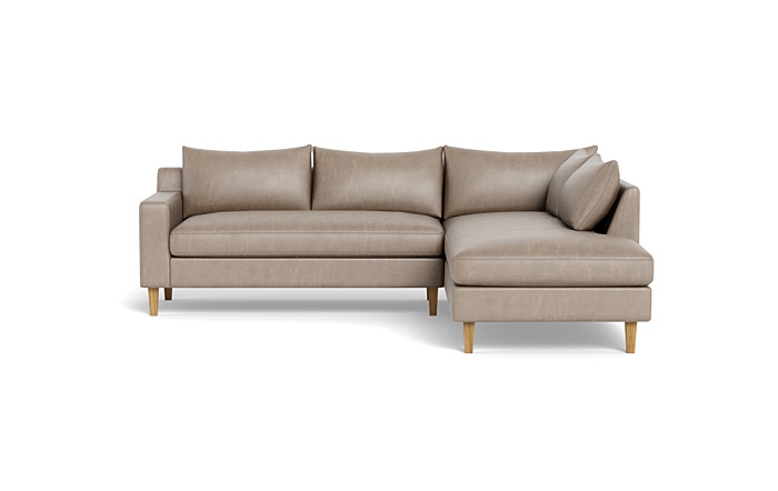 Sloan Leather 3-Seat  Bumper Sectional - Image 0