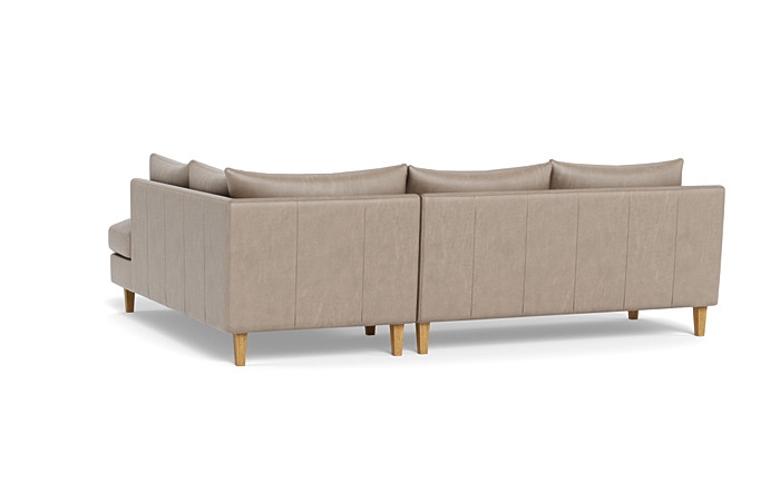 Sloan Leather 3-Seat  Bumper Sectional - Image 2