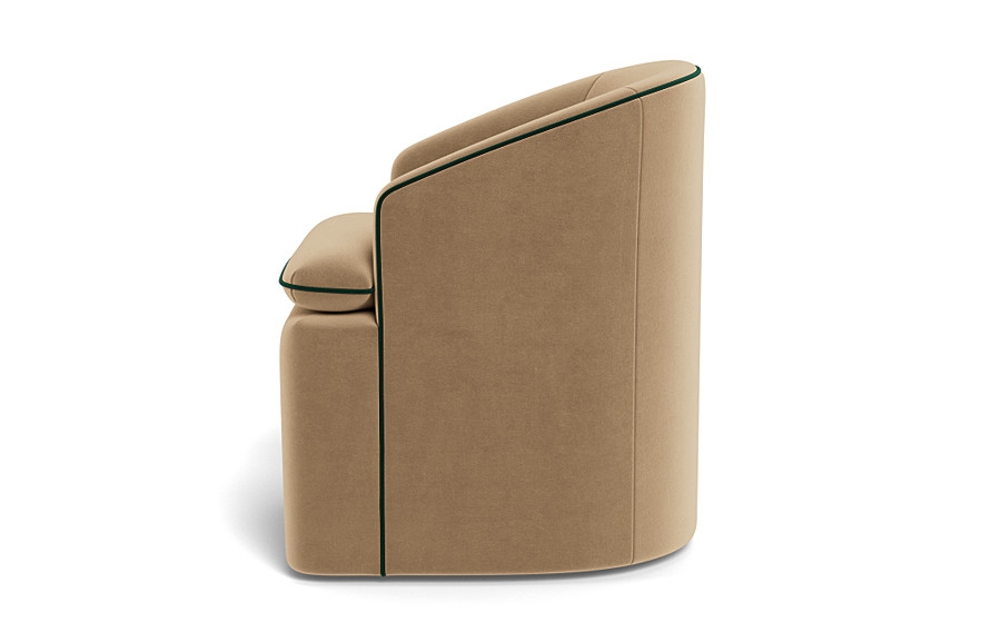 Daphne Upholstered Chair with Contrast Piping - Image 3