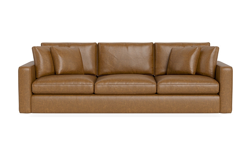James Leather 3-Seat Sofa - Image 0