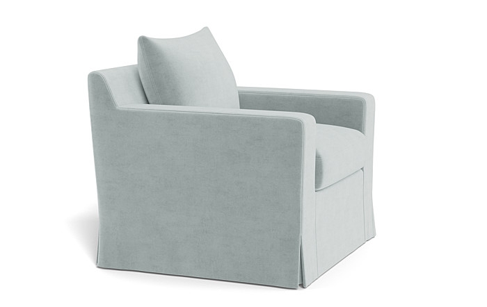 Sloan Slipcovered Swivel Glider Accent Chair - Image 3