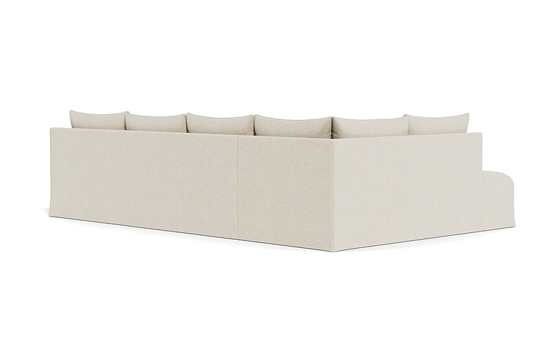 Dixon Slipcovered 4-Seat Left Bumper Sectional - Image 4