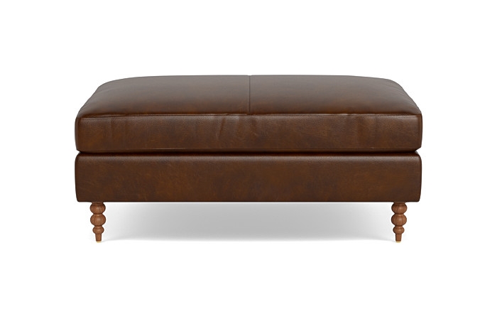 Sloan Leather Ottoman - Image 0