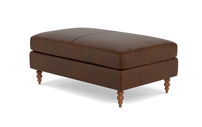 Sloan Leather Ottoman - Image 2