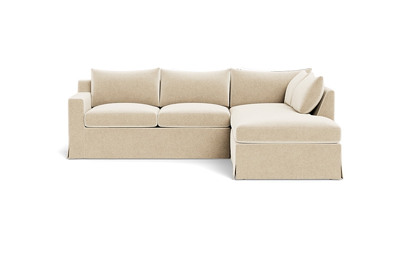 Sloan Slipcovered 3-Seat  Bumper Sectional - Image 0