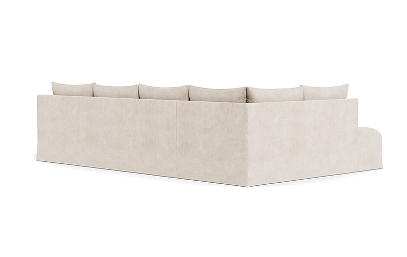 Dixon Slipcovered 4-Seat Left Bumper Sectional - Image 4
