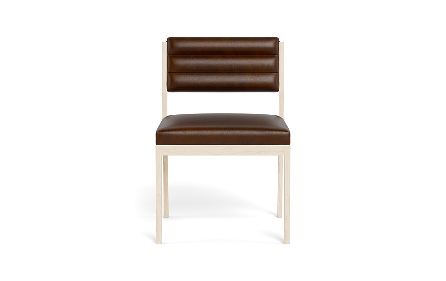 Nora Leather Upholstered Armless Chair - Image 0