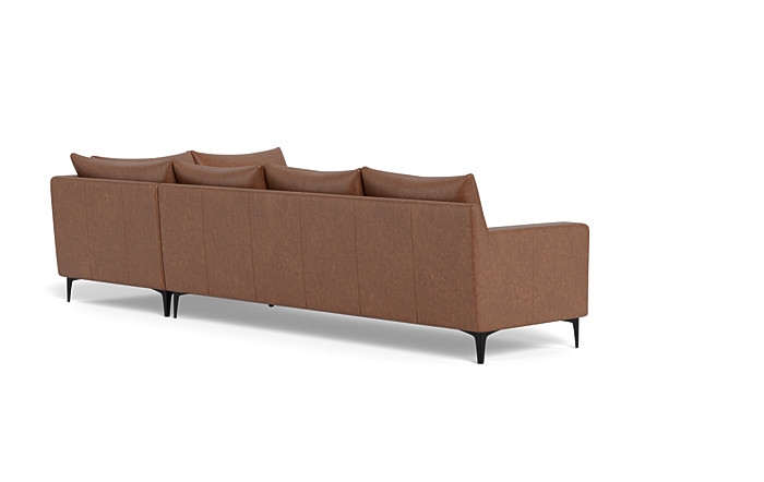 Sloan Leather 4-Seat Right Bumper Sectional - Image 2