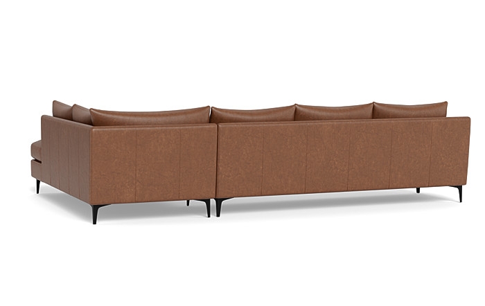 Sloan Leather 4-Seat Right Bumper Sectional - Image 3