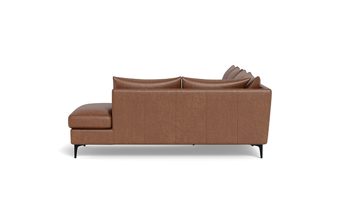 Sloan Leather 4-Seat Right Bumper Sectional - Image 4