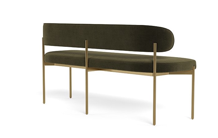 Hollis Upholstered Metal Framed Bench - Image 2