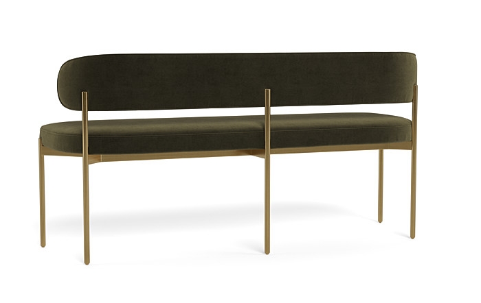Hollis Upholstered Metal Framed Bench - Image 4