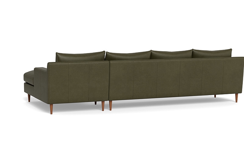Sloan Leather 4-Seat  Chaise Sectional - Image 2