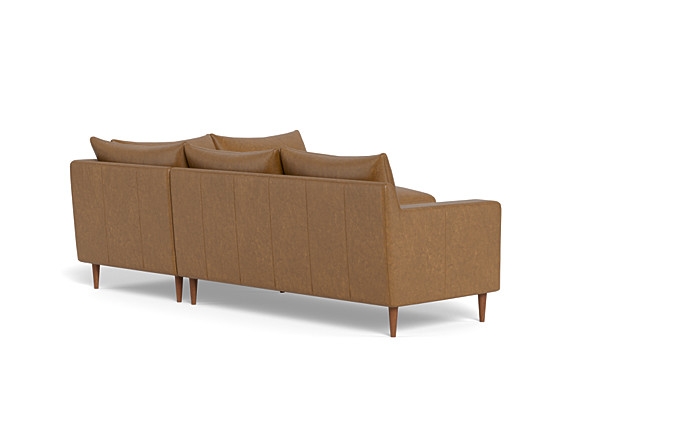 Sloan Leather 3-Seat  Bumper Sectional - Image 3
