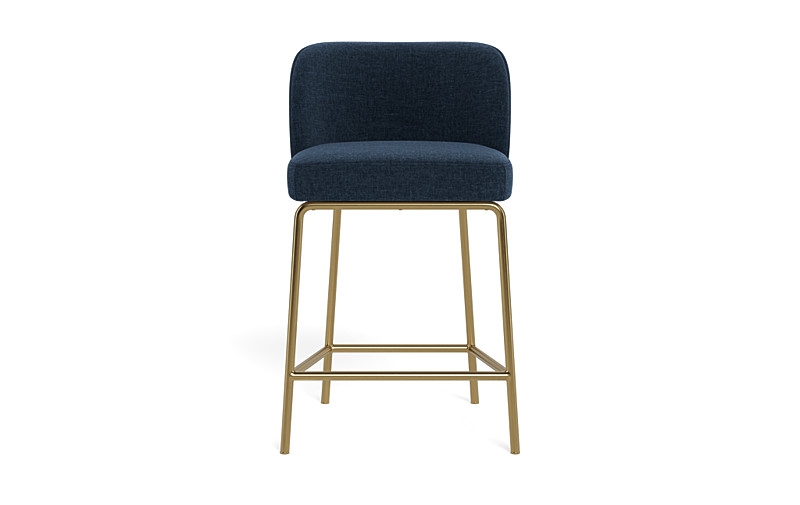 Graham Metal Framed Upholstered Counter Stool - Image 0