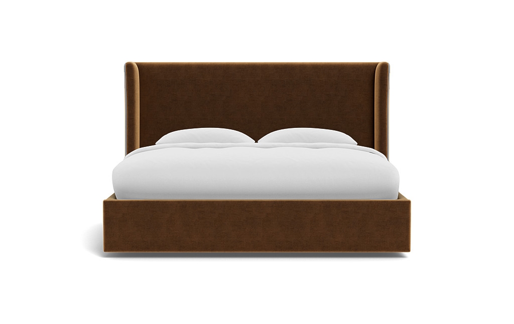 Graham Upholstered Bed with Contrast Piping and Storage Option - Image 0