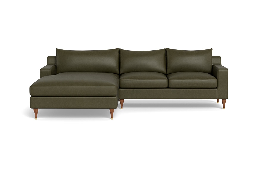Sloan Leather  Chaise Sectional - Image 0
