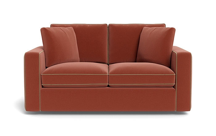 James Loveseat with Contrast Piping - Image 0