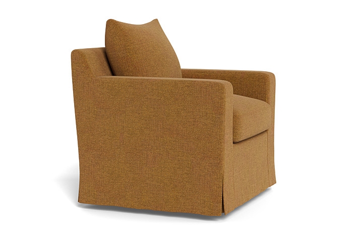 Sloan Slipcovered Swivel Chair - Image 4