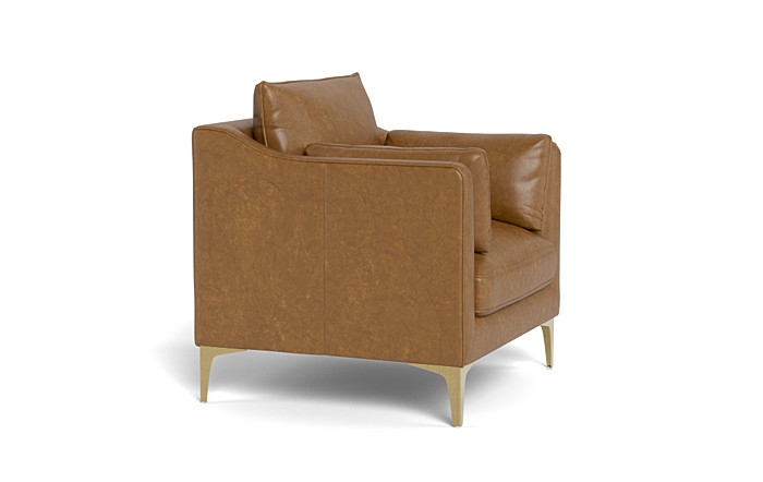 Caitlin Leather Petite Chair by The EverygirlÃ?Â® - Image 1