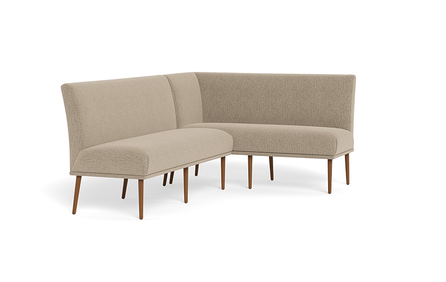 Dorian Upholstered Right Banquette with Tufting Option - Image 1